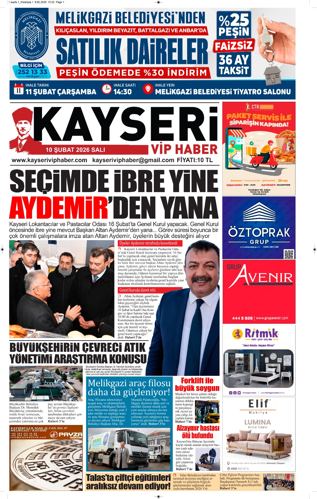 10 Şubat 2026 Salı