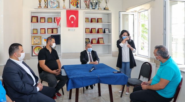 BAŞKAN YALÇIN'DAN ENGELLİLERE ZİYARET