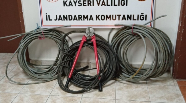 DDY AİT KABLOLARI ÇALAN 2 HIRSIZ YAKALANDI