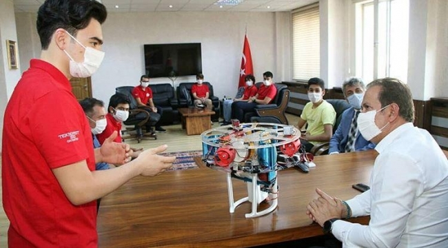 İHA YARIŞMACILARI EKİNCİ'Yİ ZİYARET ETTİ