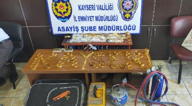 Kayseri'de kuyumcu hırsızı yakalandı