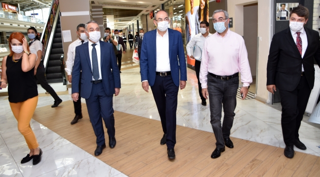 KTO İLE TARIM VE ORMAN MÜDÜRLÜĞÜ'NDEN AVM'DE KORANAVİRÜS DENETİMİ