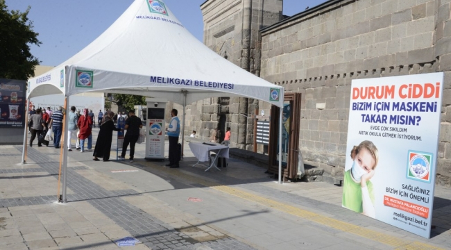 Melikgazi Belediyesi'nden termal kamera ile önlem