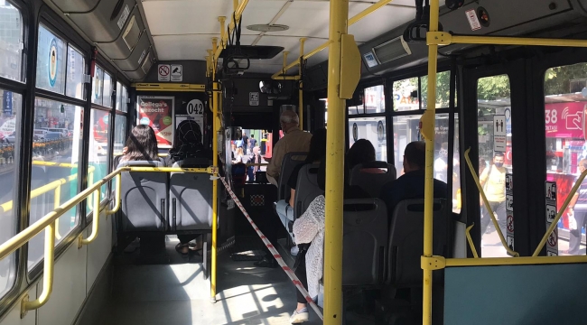 OTOBÜSTE ŞERİTLİ ÖNLEM