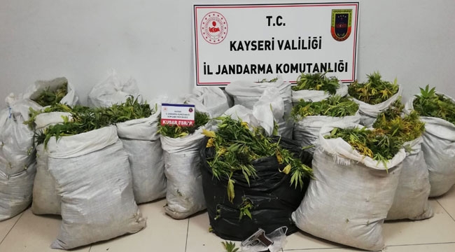 160 KG YAŞ KUBAR ESRAR YAKALANDI