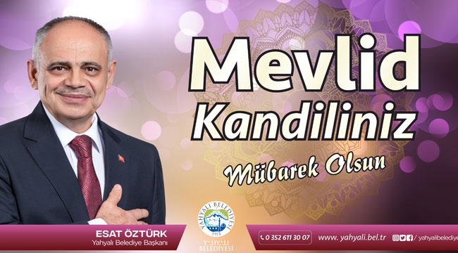 ESAT ÖZTÜRK'TEN KANDİL KUTLAMA MESAJI