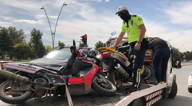 MOTOSİKLET DENETİMİ YAPILDI