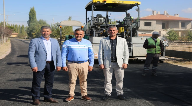 SİNDELHÖYÜK'DE ASFALT ÇALIŞMASI