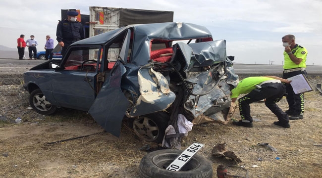 TRAFİK  KAZASI: 1 ÖLÜ