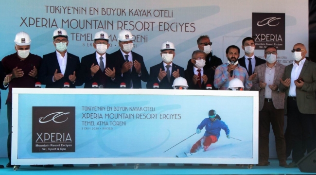 TÜRKİYE'NİN EN BÜYÜK KAYAK OTELİ'NİN TEMELİ ATILDI