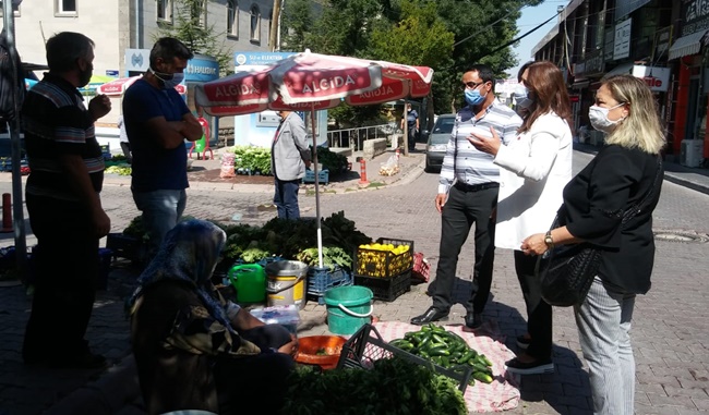 ÜMİT ÖZER PAZAR YERLERİNİ ZİYARET ETİ