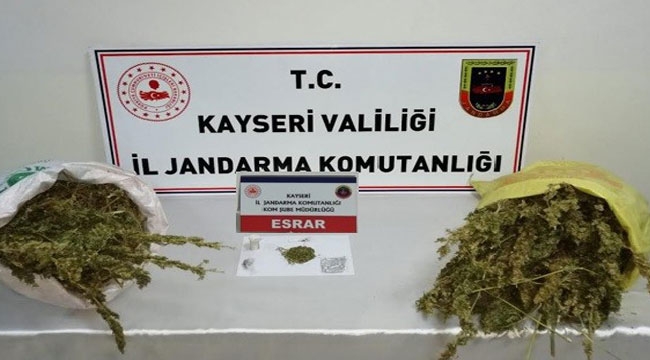 20 KİLO ESRAR ELE GEÇİRİLDİ