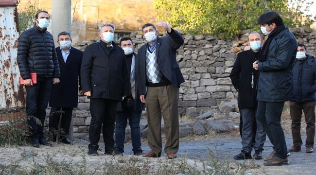 BAŞKAN PALANCIOĞLU GERMİR MAHALLESİNDE TESPİT ÇALIŞMASINDA