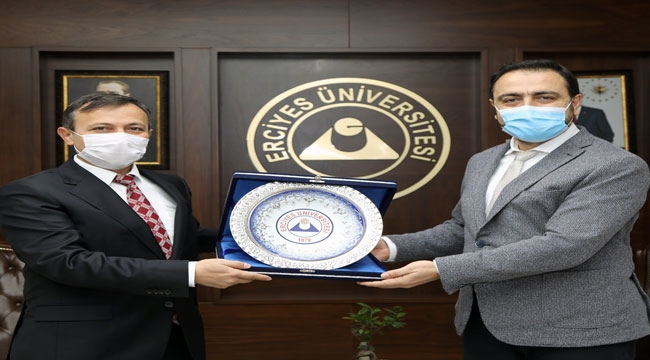 ERHAN AKDOĞAN, ERÜ'YÜ ZİYARET ETTİ