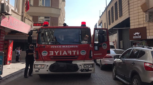 KAFENİN MUTFAĞINDA YANGIN ÇIKTI