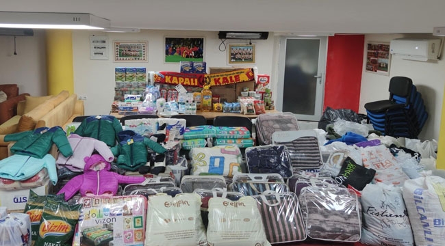 KAPALI KALE'DEN İZMİR'E YARDIM ELİ