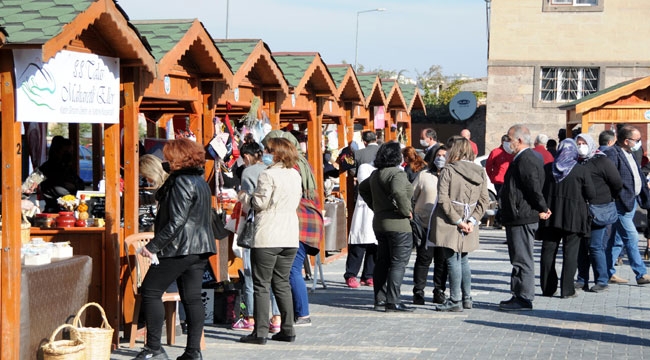 TALAS'A KADIN ÜRETİCİ PAZARI AÇILDI