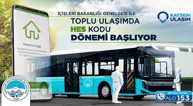 TOPLU ULAŞIMDA HES KODU UYARISI