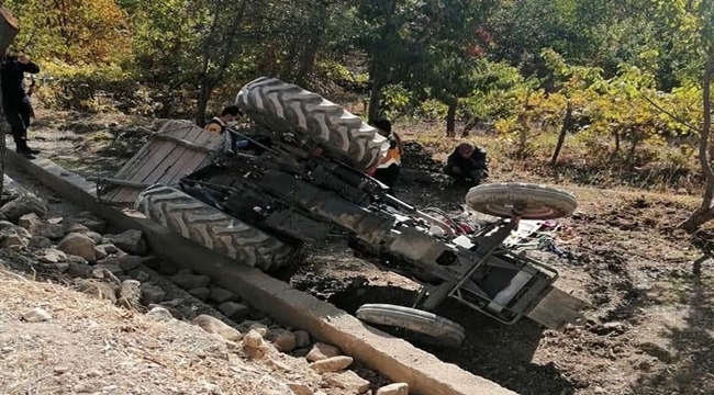 TRAKTÖR ALTINDA KALARAK CAN VERDİ