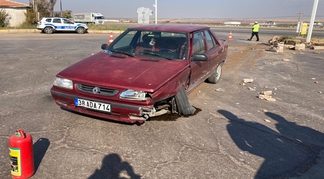 YEŞİLHİSAR'DA TRAFİK KAZASI