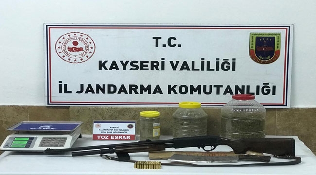 6 KİLOGRAM ESRAR YAKALANDI