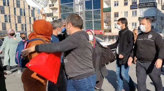 ADLİYE ÖNÜNDE KAVGA