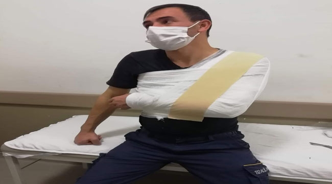 AMBULANS ŞÖFÖRÜNÜ DARP ETTTİLER