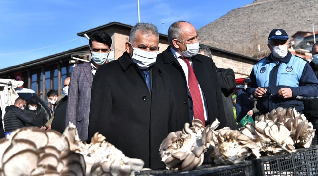 BAŞKAN BÜYÜKKILIÇ, YAHYALI'DA