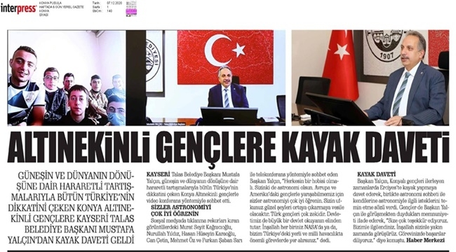 BAŞKAN YALÇIN'IN GÖRÜŞMESİ KONYA'DA DA YANKI BULDU