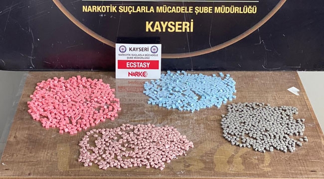 BİN 909 ECTASY HAP YAKALANDI