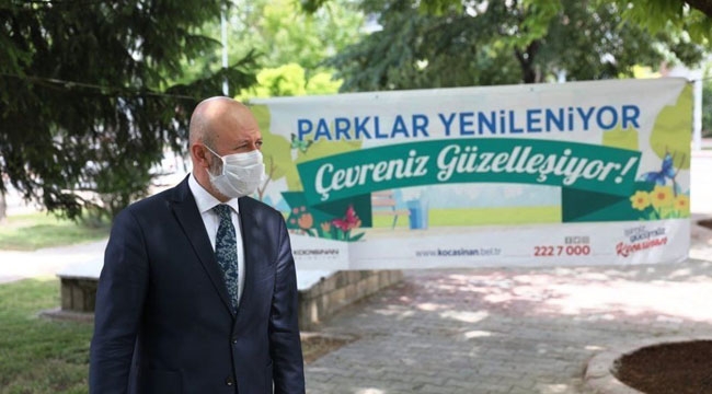 KOCASİNAN'DA PARKLAR MODERN OLUYOR