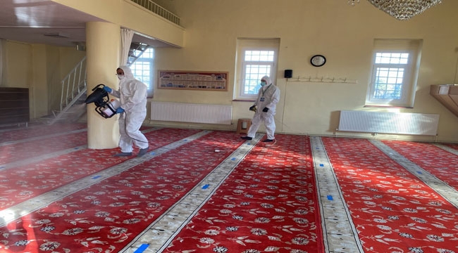 MELİKGAZİ'DEN TOPLU ALANLARA DEZENFEKTE ÇALIŞMASI