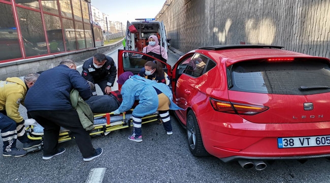 TRAFİK KAZASI: 1 YARALI