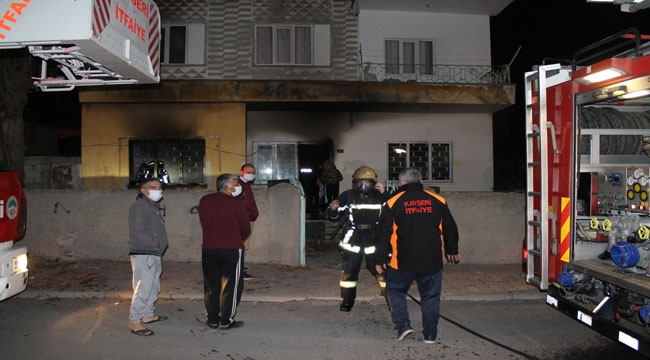 YABANCI UYRUKLU AİLENİN EVİNDE YANGIN