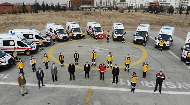 13 AMBULANS HİZMETE BAŞLADI