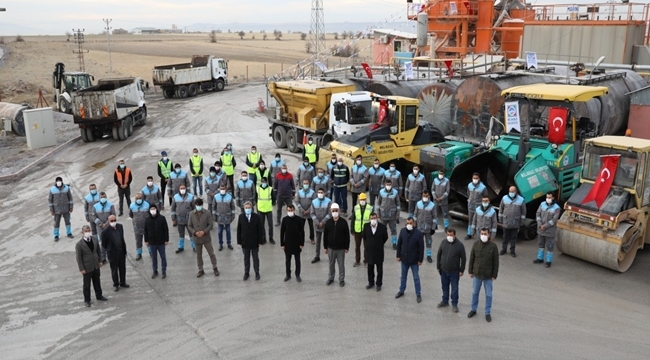 BAŞKAN PALANCIOĞLU ASFALT ŞANTİYESİNDE