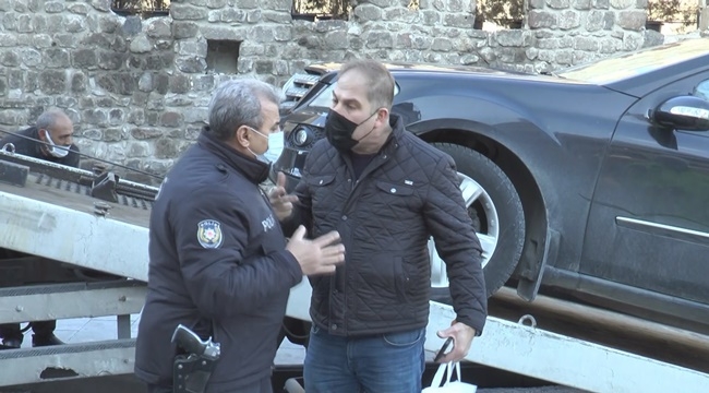 GURBETÇİ, POLİSLE TARTIŞTI