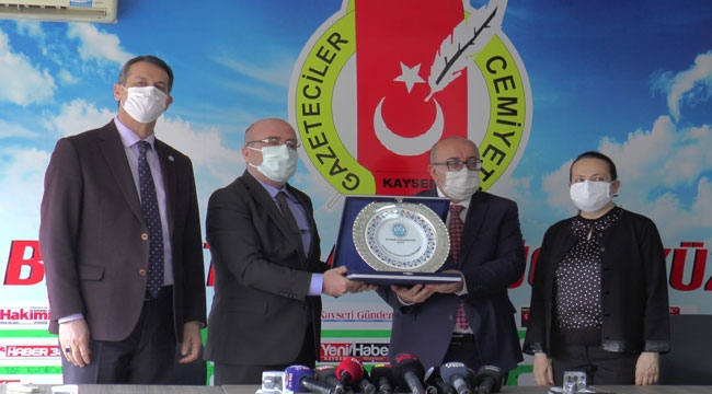 KAYÜ REKTÖRÜ KGC'Yİ ZİYARET ETTİ