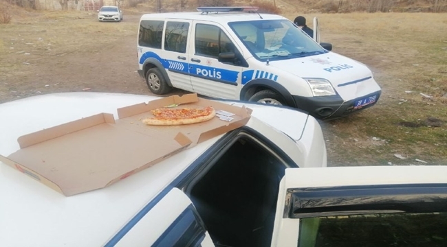 PİZZA'LI HIRSIZLAR YAKALANDI