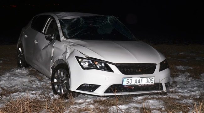 ŞARAMPOLE YUVARLANDI: 4 YARALI