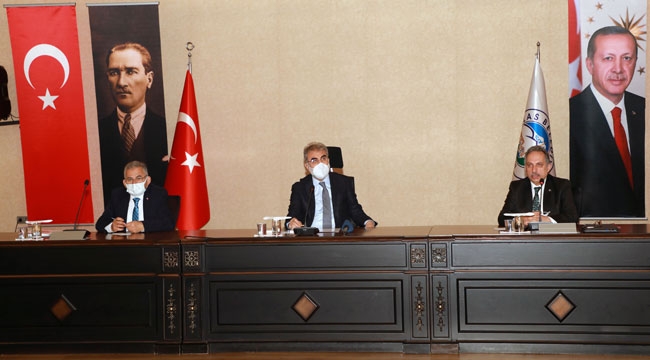 TALAS'TA 43 MADEN İŞLETMESİYLE TOPLANTI