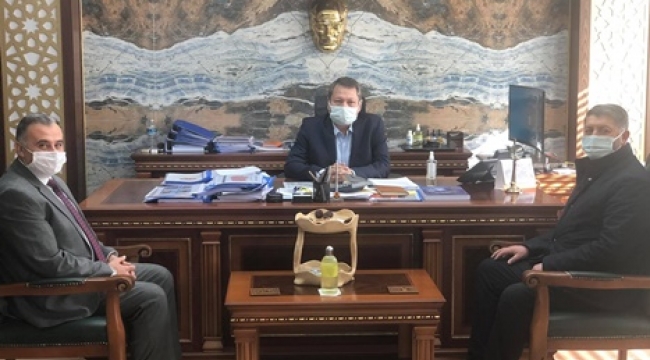 BAŞKAN CABBAR'DAN ÖZKAYA'YA ZİYARET