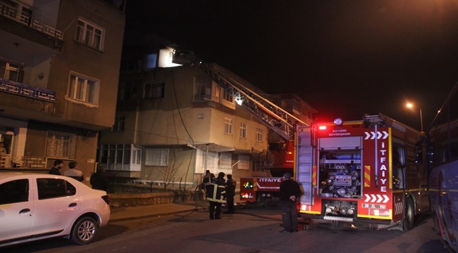 BOŞ DAİREDEKİ YANGIN KORKUTTU