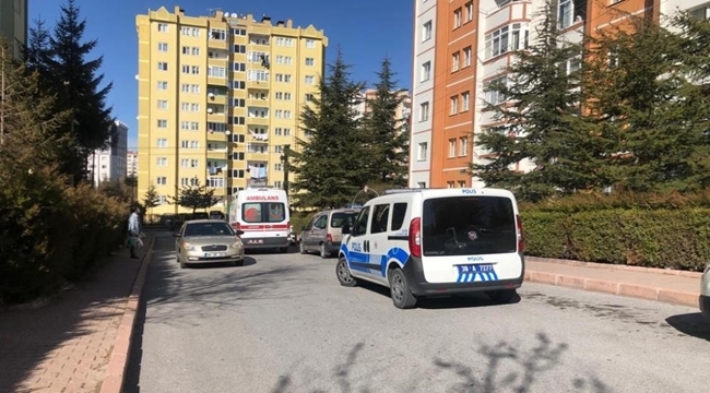 DOĞALGAZ BORUSUNA KENDİNİ ASTI