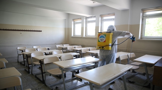 EĞİTİM ÖNCESİ OKULLAR DEZENFEKTE EDİLDİ