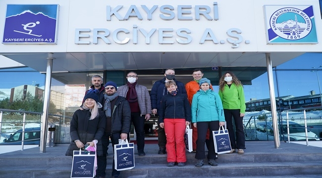 ERCİYES,FARKLI ÜLKELERDEN GELEN MİSAFİRLERİ AĞIRLADI