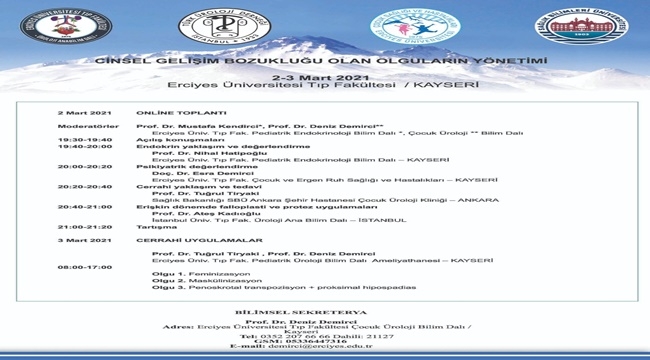 ERÜ'DE ONLINE SAĞLIK TOPLANTISI