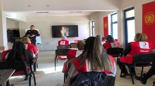 EV KADINLARINA YANGIN EĞİTİMİ