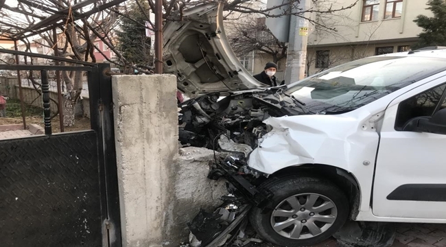 KAZANIN ETKİSİ İLE APARTMAN DUVARINA ÇARPTI