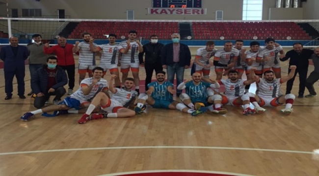 MELİKGAZİ BELEDİYESPOR'DA GALİBİYET SEVİNCİ